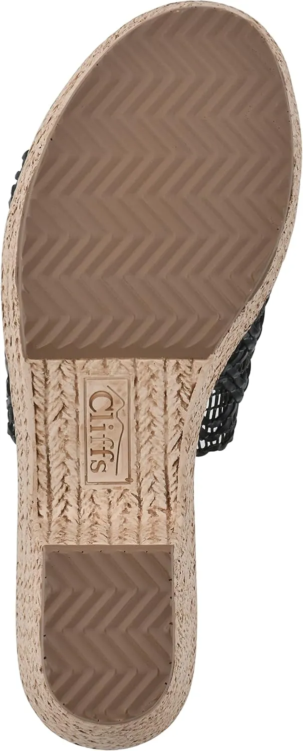 CLIFFS BY WHITE MOUNTAIN Women's Biankka Platform Woven Slide Sandal