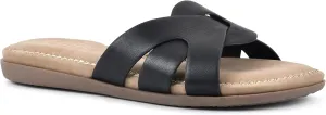 CLIFFS BY WHITE MOUNTAIN Women's Fortunate Woven Slide Sandal