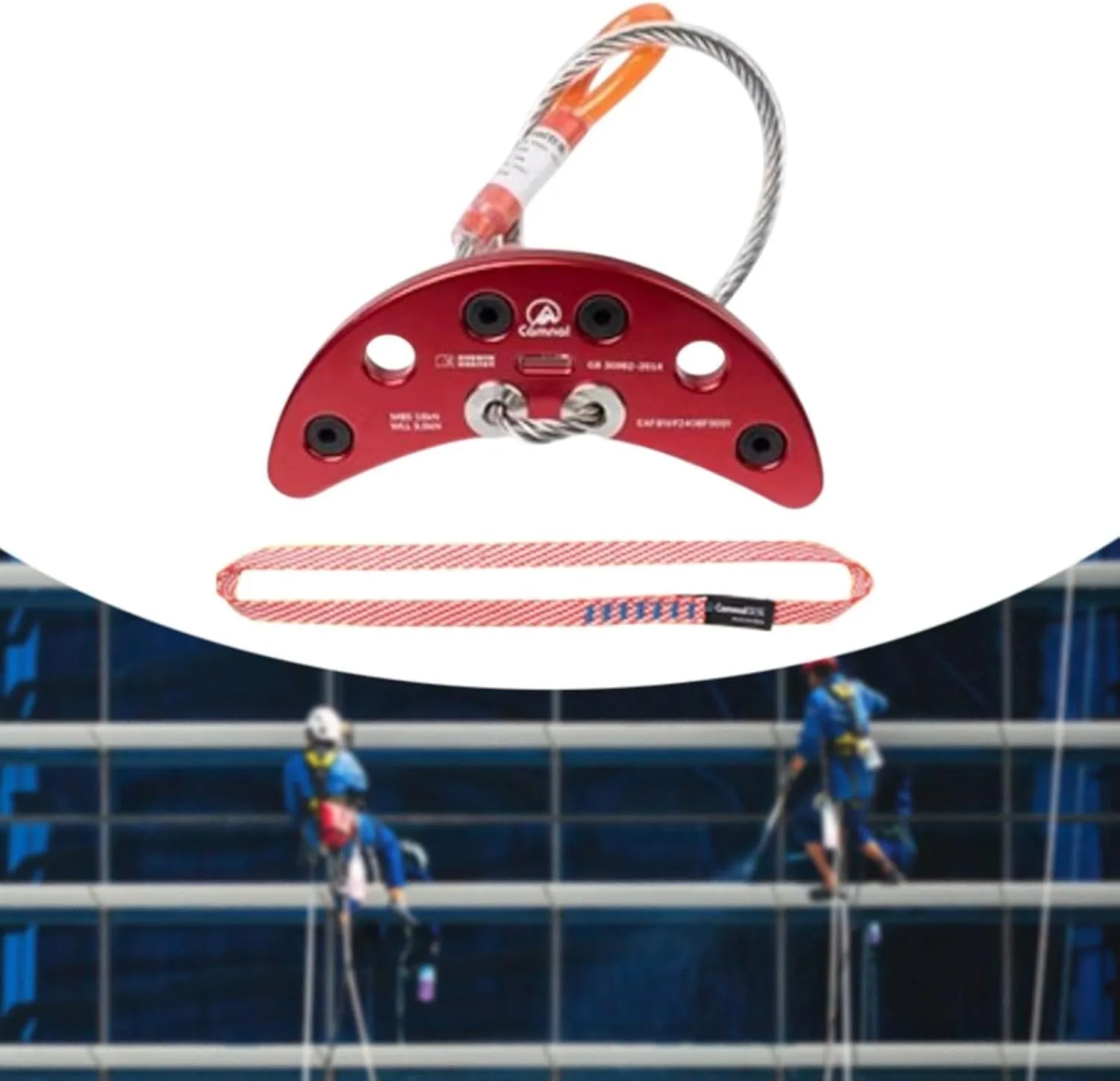 Climbing Hanger, Stainless Steel Climbing Anchor Plate, Easy to Install, 15kN Fixed Point for Rappelling Travel Rigging