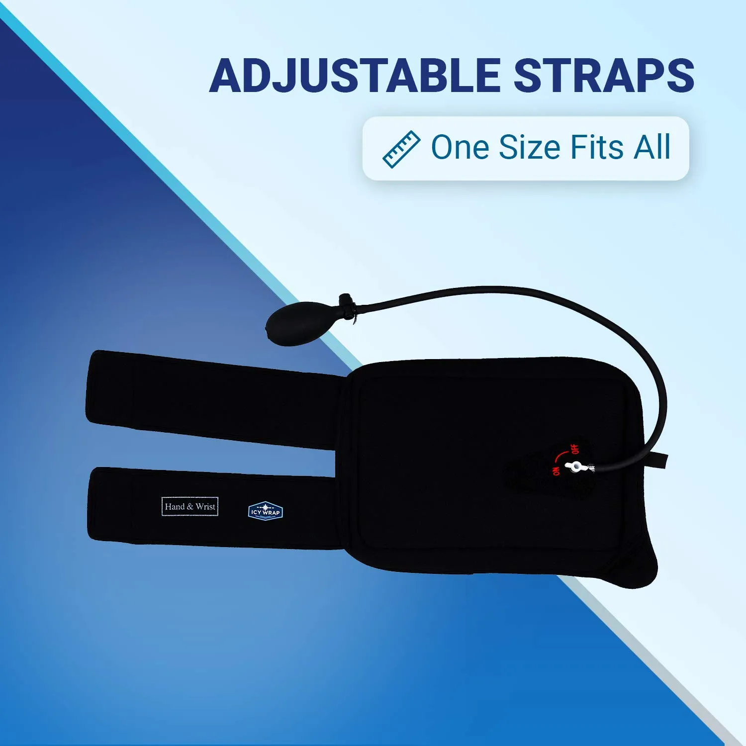 Cold Pack Compression Wrap for Hand, Wrist, Arm Ice Pack Therapy Cryo-Cool Flexible Treatment for Injuries, Aches, Swelling, Sprains, Inflammation