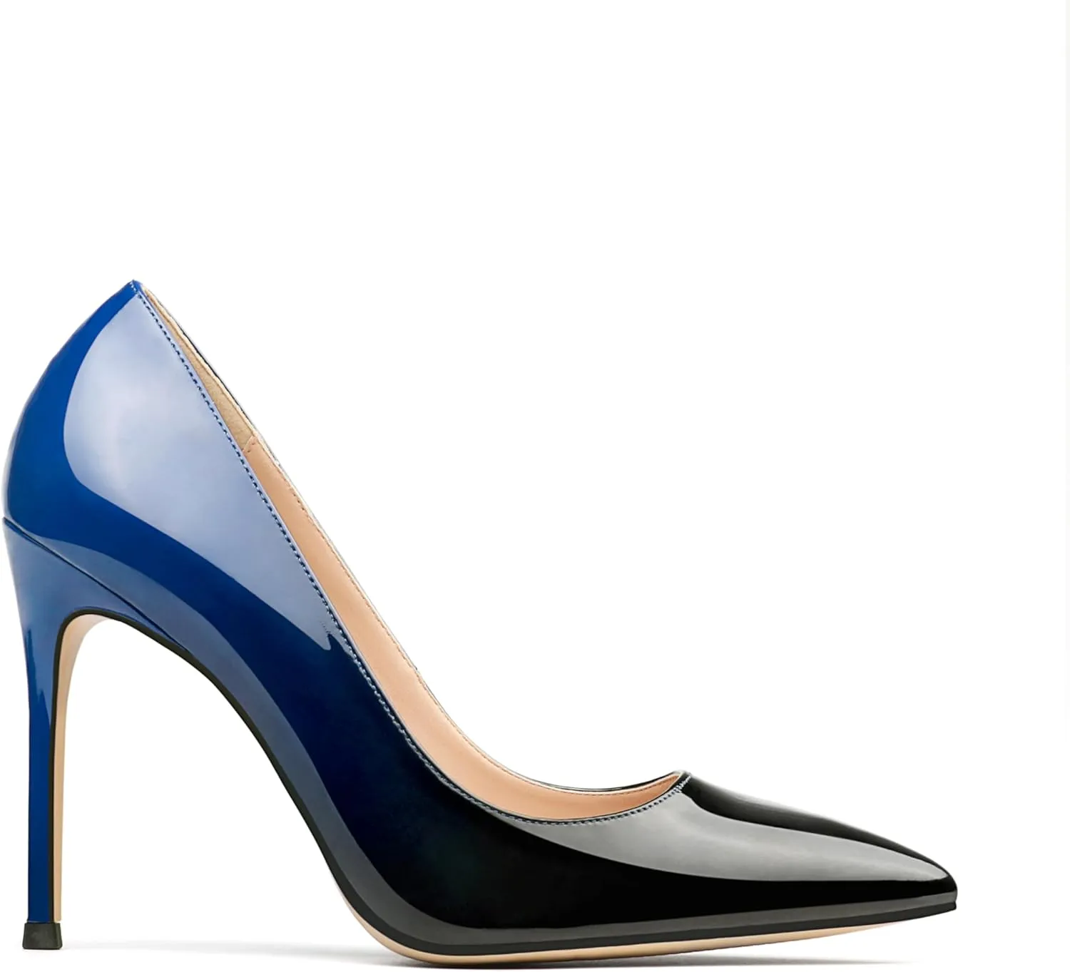 COLETER Women's 4 Inch Pumps Pointy Toe Wedding Dress Shoes Slip on Stiletto Pumps