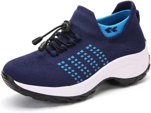 Comfort Orthowear Shoes, Comfortwear Ortho Stretch Cushion Shoes for Women, Slip-On Lightweight Casual Platform Shoes