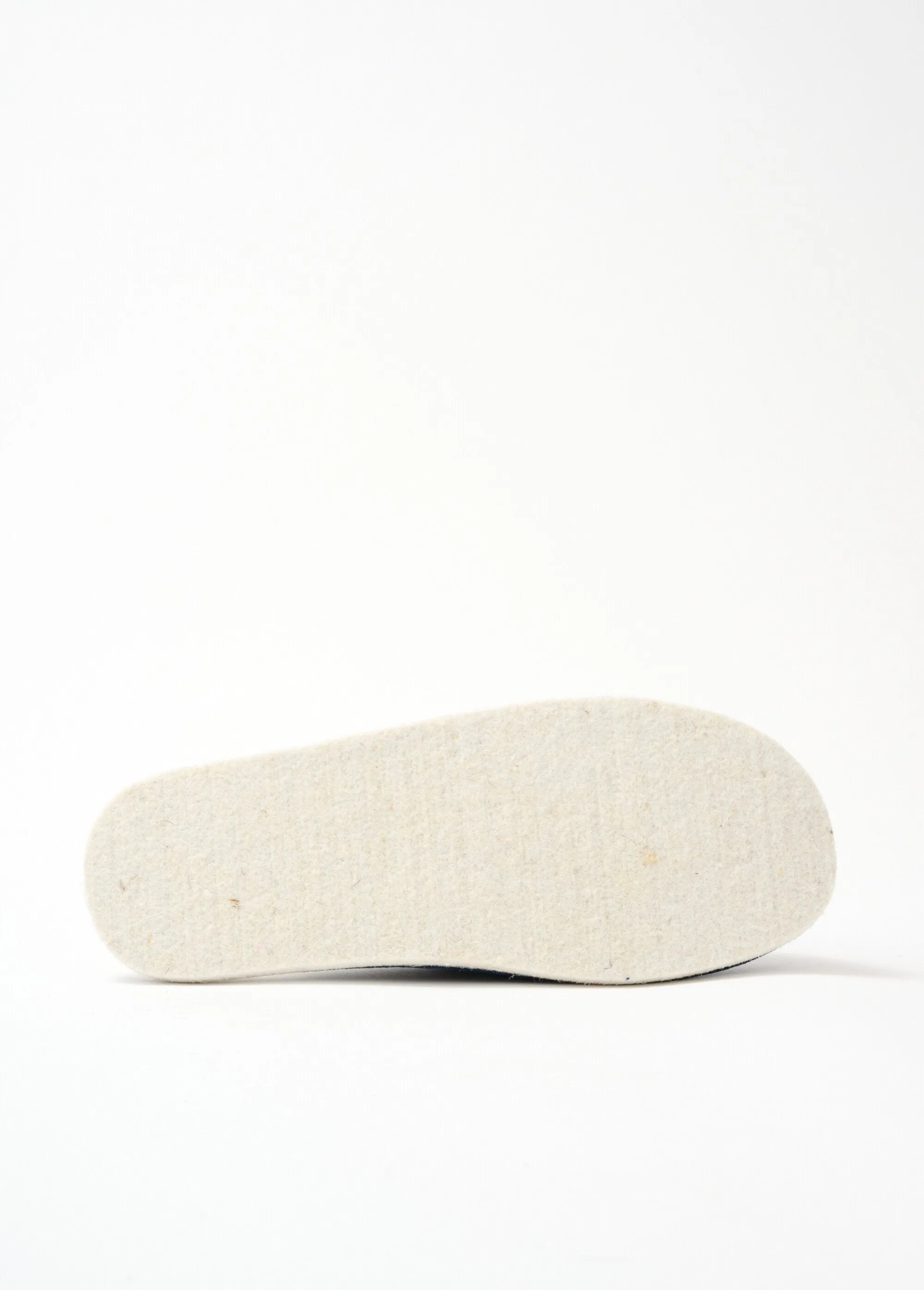 Comfortable width mule slipper with wool lining