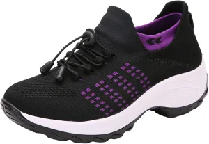 Comfortwear Ortho Stretch Cushion Shoes for Women Plantar Fasciitis, Comfort Wear Ortho Shoes Women Slip On Sneakers