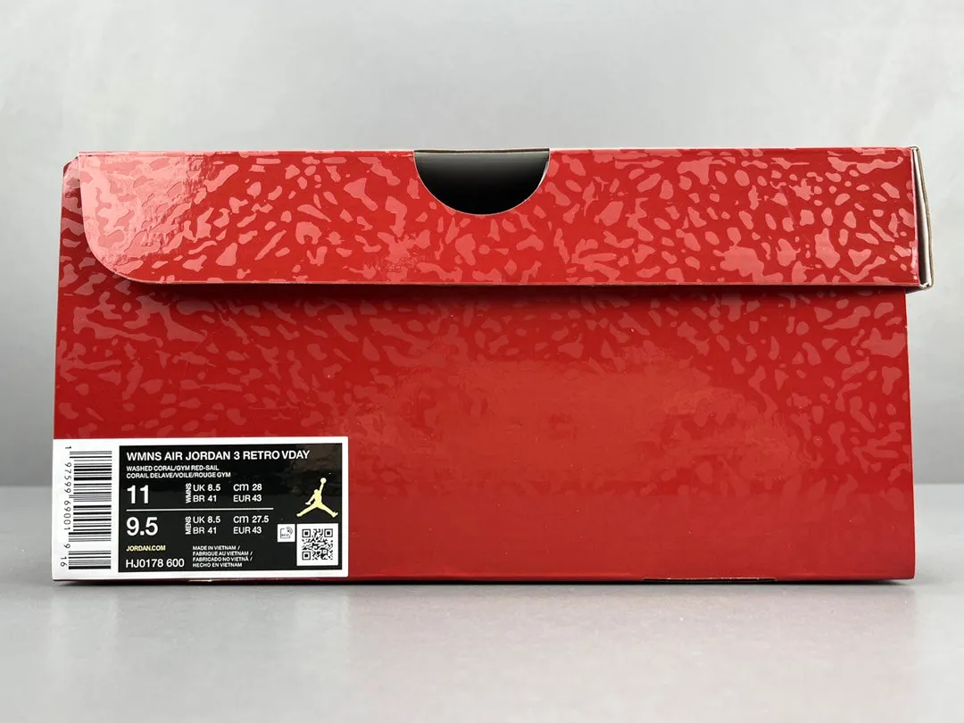 Comprehensive catalog Highly-rated x DAY VALENTINE'S JORDAN 3 RETRO