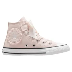 .Converse Kids Chuck Taylor Swan Ruffles & Bows Easy-On High Top Pink Blush Hush - Quantum Violet/White - (A09282) - SWN- R1L1