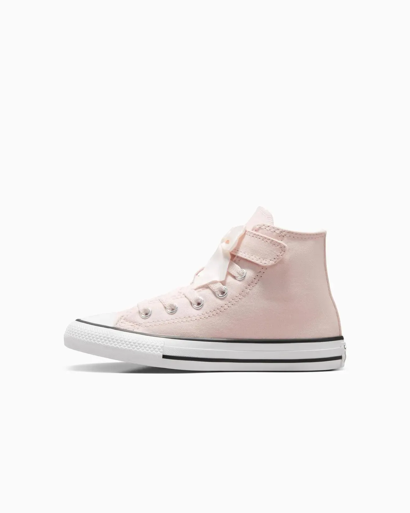 .Converse Kids Chuck Taylor Swan Ruffles & Bows Easy-On High Top Pink Blush Hush - Quantum Violet/White - (A09282) - SWN- R1L1