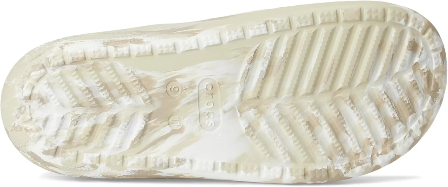 Crocs Unisex-Adult Classic Marbled Sandals Slide