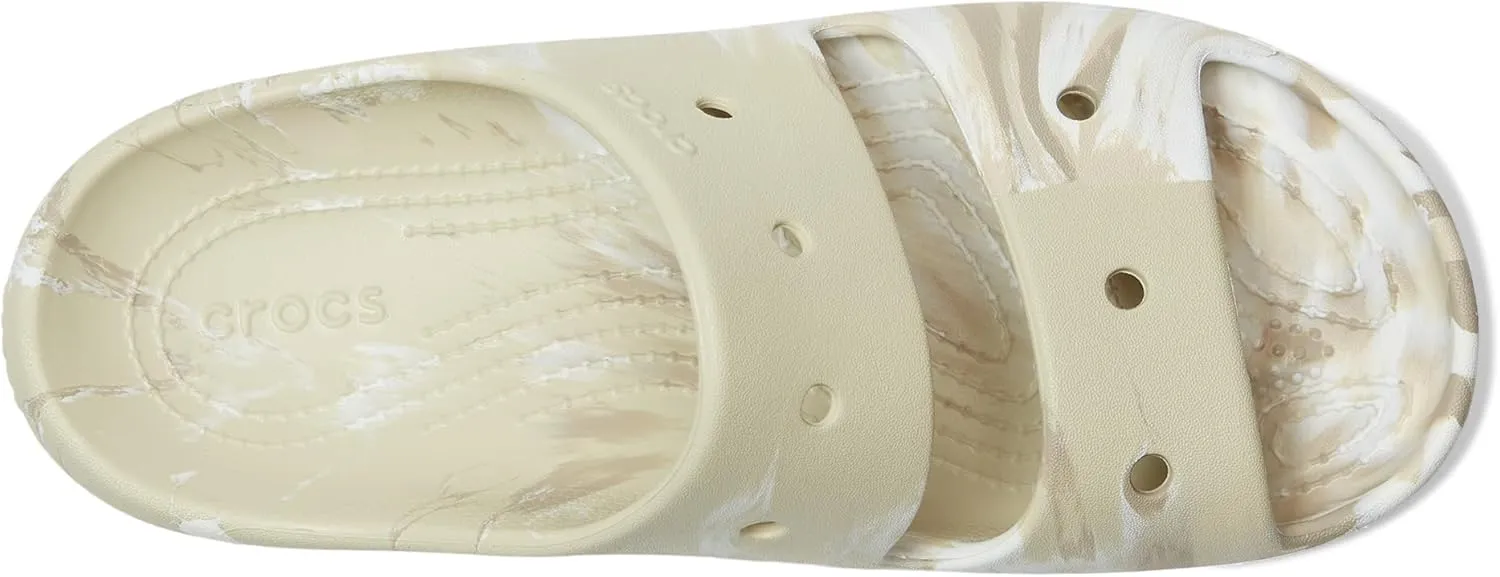 Crocs Unisex-Adult Classic Marbled Sandals Slide