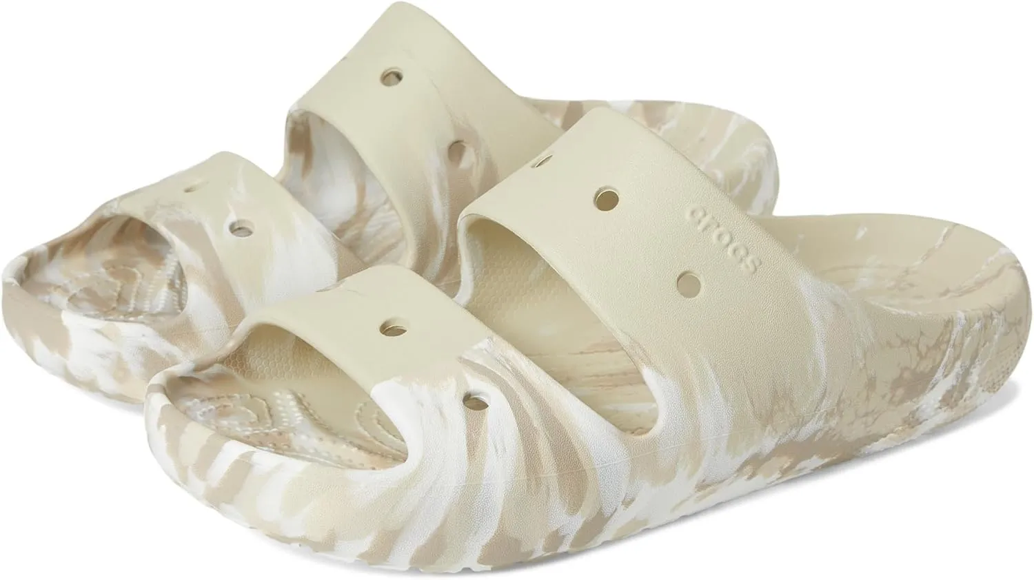 Crocs Unisex-Adult Classic Marbled Sandals Slide