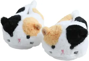 Cruel Winter Slippers Smiley face Womens cat Slippers for Girls Fuzzy Slippers for Women Indoor