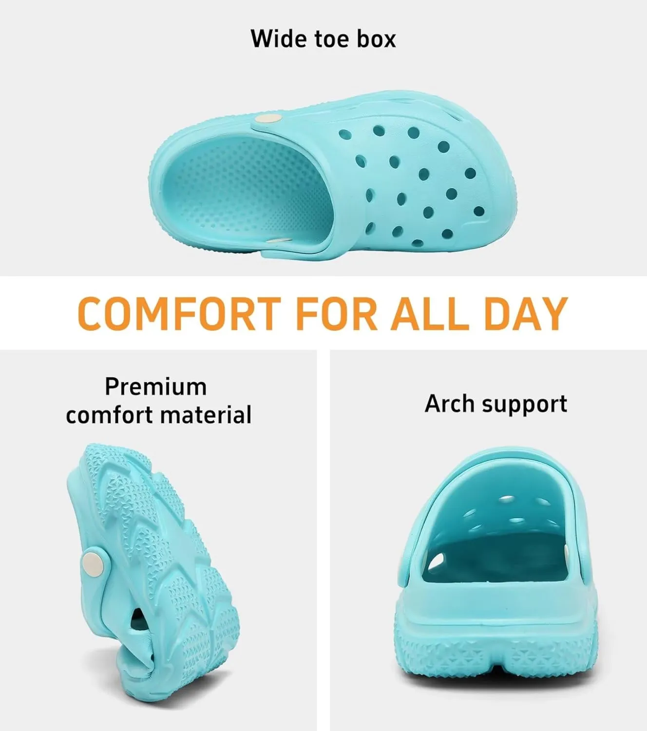 Cubufly Kids Boys Girls Clog Garden Shoes Slip On Slide Sandals Beach Water Shoes for Toddler/Little Kid/Big Kid/Children