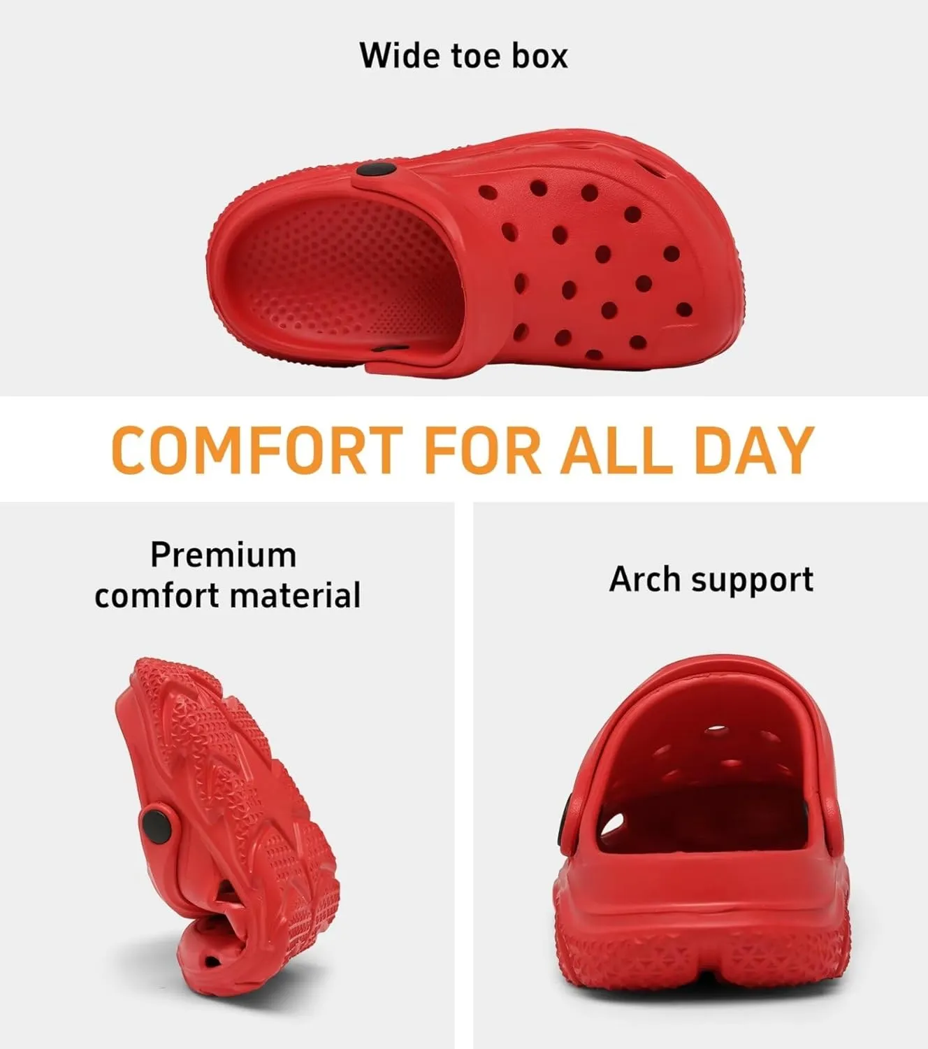 Cubufly Kids Boys Girls Clog Garden Shoes Slip On Slide Sandals Beach Water Shoes for Toddler/Little Kid/Big Kid/Children