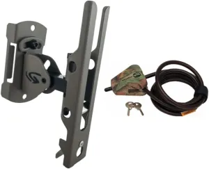 Cuddeback Genius Pan Tilt Lock Mount with Universal Trail Camera Adapter and Master Lock Security Cable Bundle (2 Items)