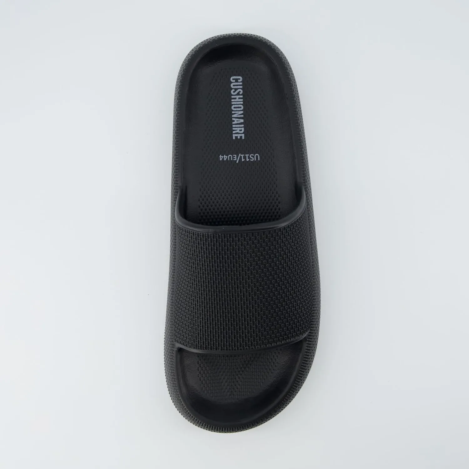 CUSHIONAIRE Men's Feather cloud recovery pool slide with  Comfort
