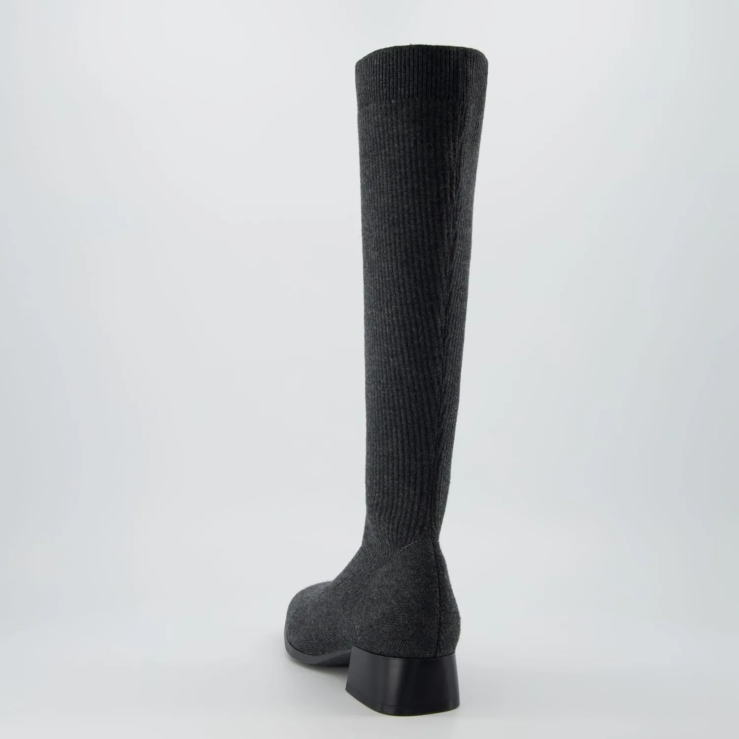 CUSHIONAIRE Rialto Women’s Knee-High Stretch Boot – Slip-On Tall Shaft Boot with Memory Foam & Low Block Heel