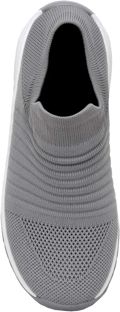 CUSHIONAIRE Women's Breeze Stretch Knit Slip on Sneaker  Memory Foam & LiteSole Technology