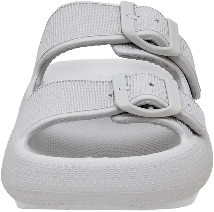 CUSHIONAIRE Women's Fame recovery cloud slide with  Comfort