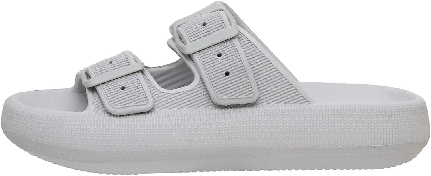 CUSHIONAIRE Women's Fame recovery cloud slide with  Comfort