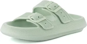 CUSHIONAIRE Women's Fame recovery cloud slide with  Comfort
