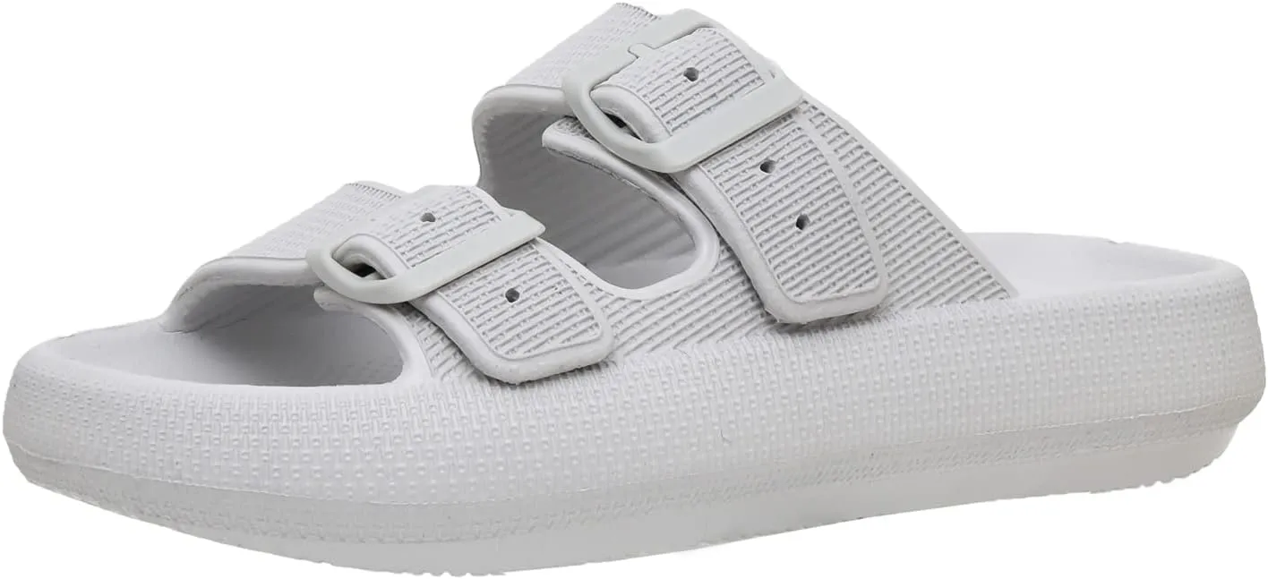 CUSHIONAIRE Women's Fame recovery cloud slide with  Comfort