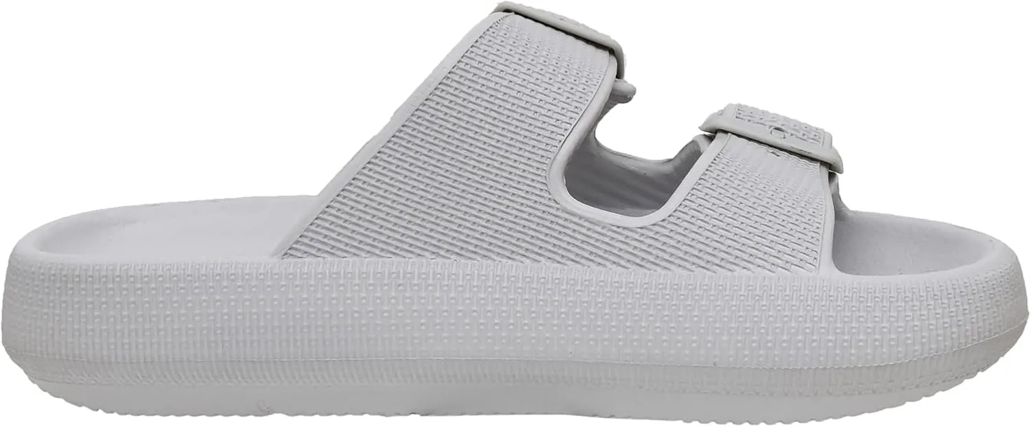 CUSHIONAIRE Women's Fame recovery cloud slide with  Comfort