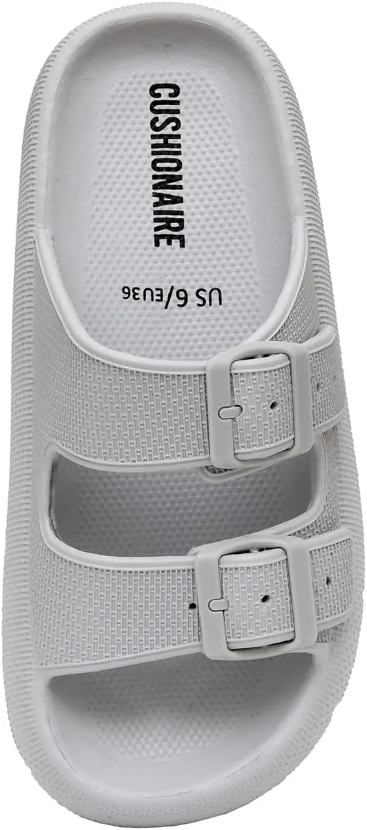 CUSHIONAIRE Women's Fame recovery cloud slide with  Comfort