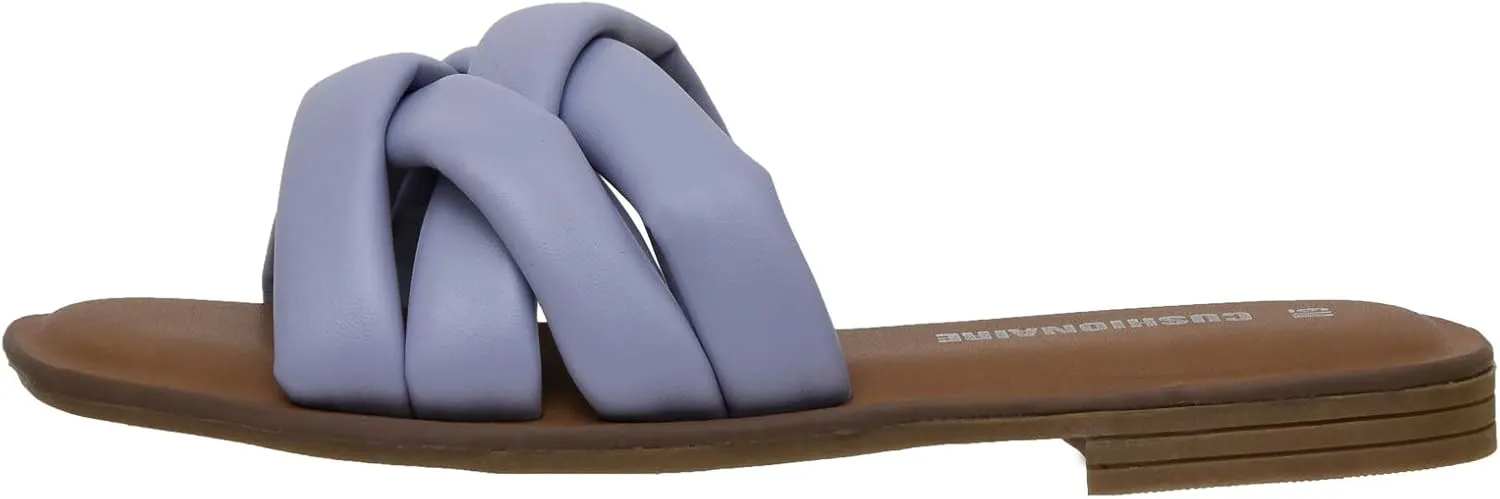 CUSHIONAIRE Women's Farah slide sandal  Memory Foam