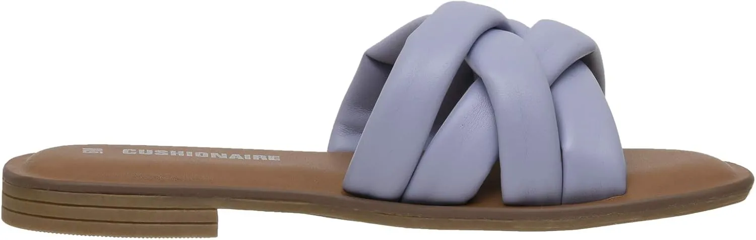 CUSHIONAIRE Women's Farah slide sandal  Memory Foam