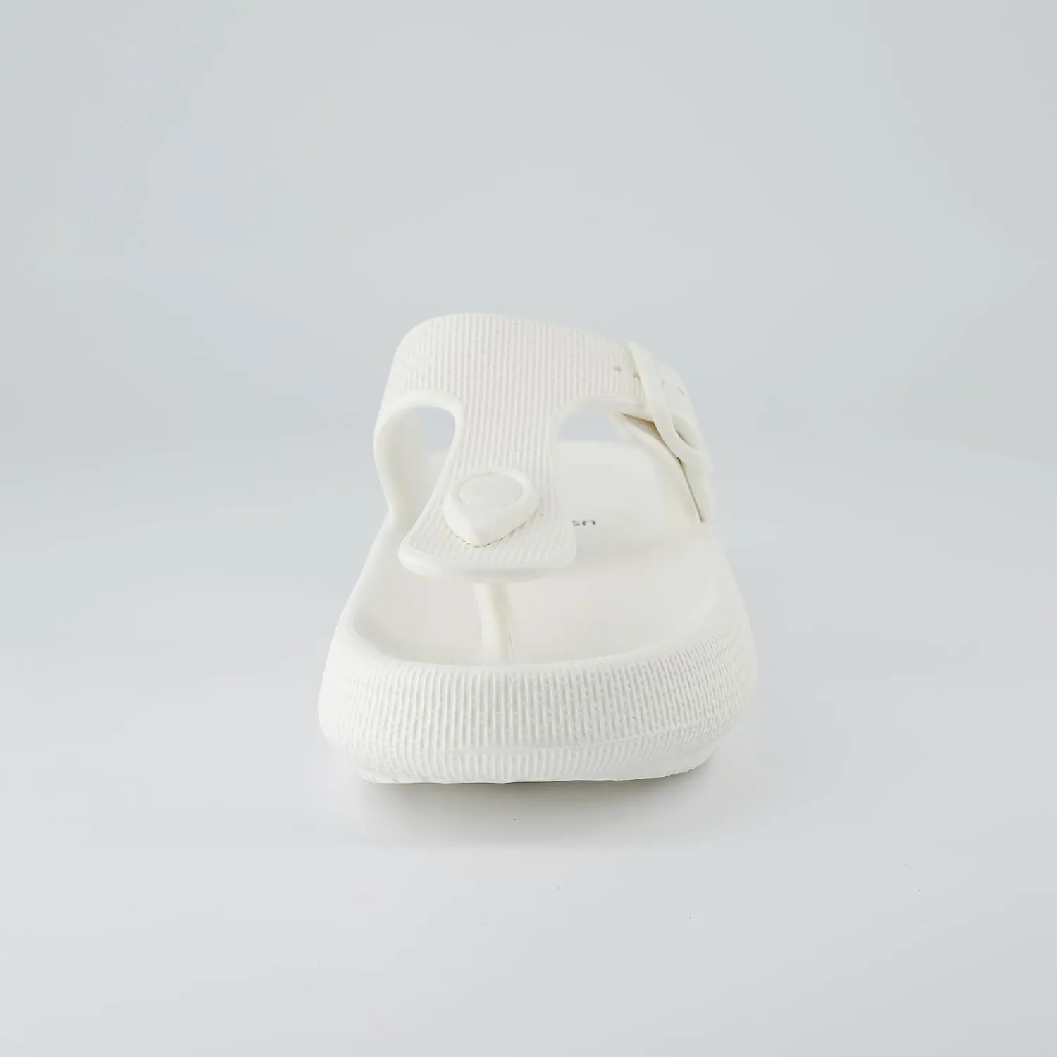 CUSHIONAIRE Women's Flo thong recovery cloud pool slide sandal with  Comfort