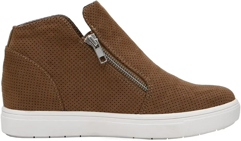 CUSHIONAIRE Women's Hart Hidden Wedge Sneaker  Wide Width Available