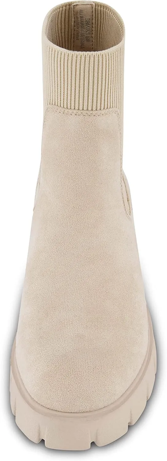 CUSHIONAIRE Women's Sparks slip on chelsea boot  Memory Foam, Wide Widths Available