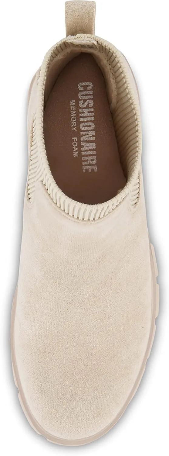 CUSHIONAIRE Women's Sparks slip on chelsea boot  Memory Foam, Wide Widths Available