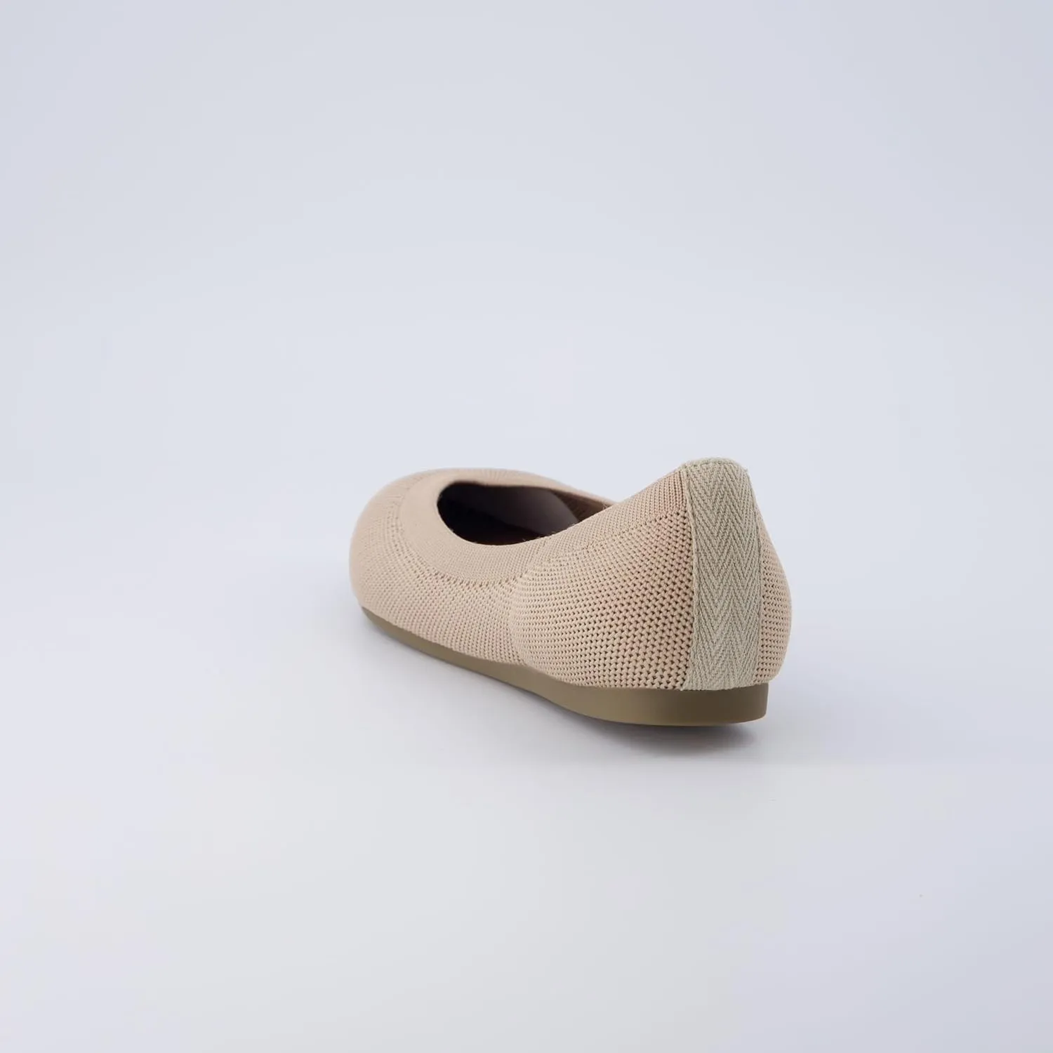 CUSHIONAIRE Women's Surrey Knit Flat with  Memory Foam, Wide Widths Available