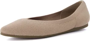 CUSHIONAIRE Women's Surrey Knit Flat with  Memory Foam, Wide Widths Available