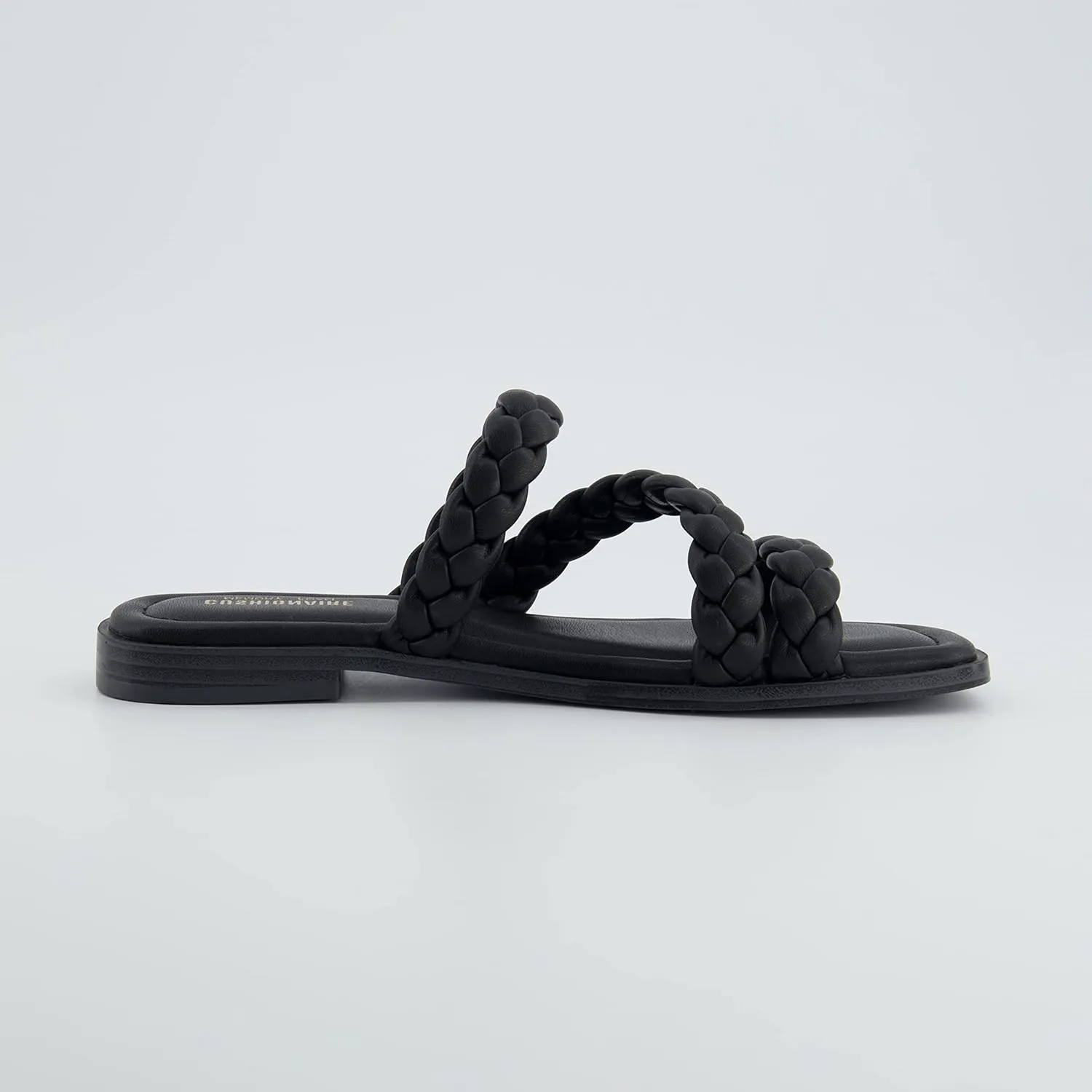 CUSHIONAIRE Women's Venice braided slide sandal  Memory Foam, Wide Widths Available