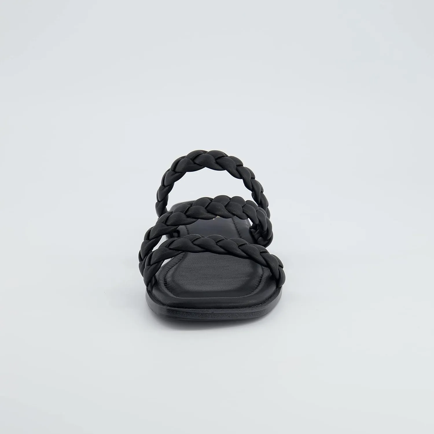 CUSHIONAIRE Women's Venice braided slide sandal  Memory Foam, Wide Widths Available