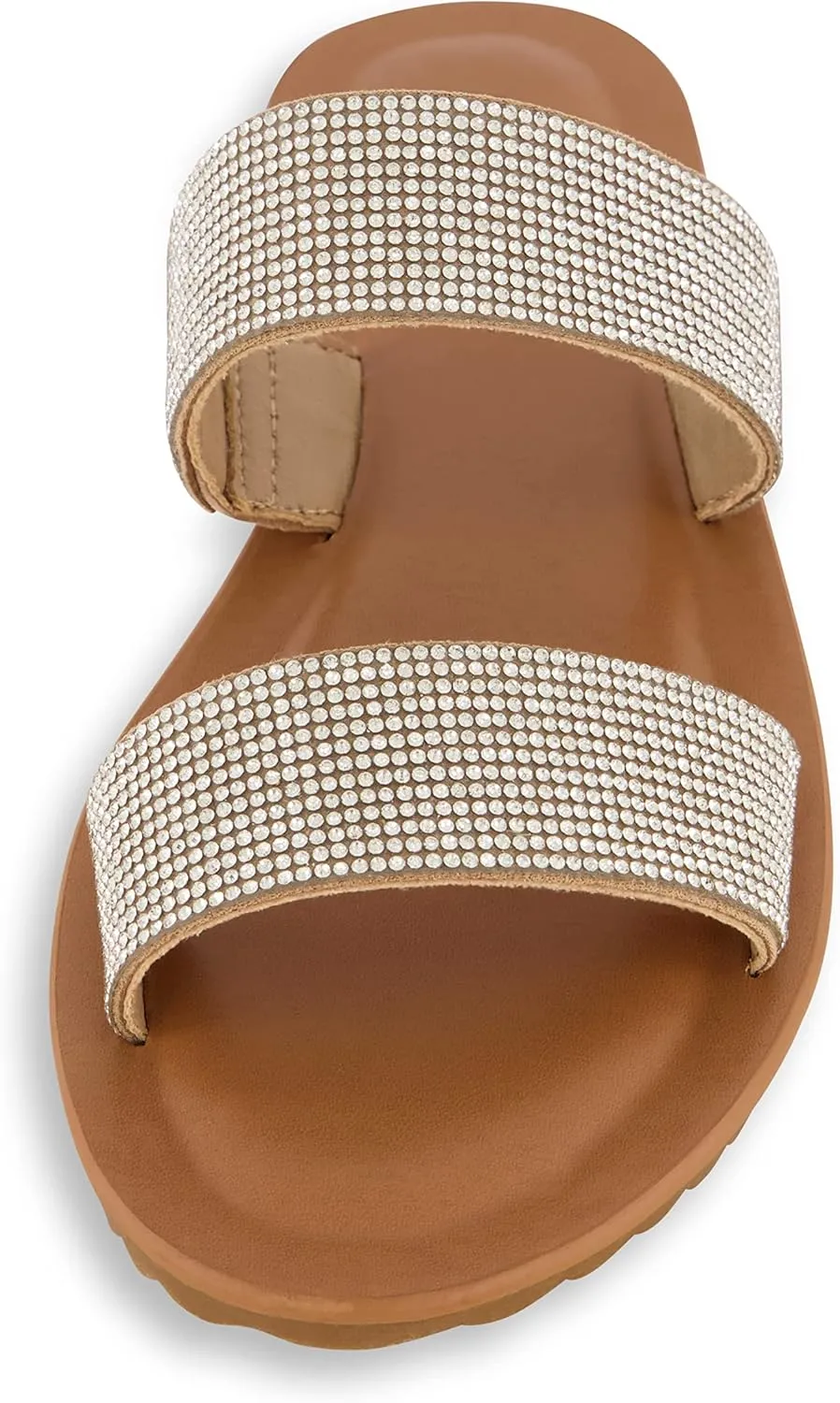 CUSHIONAIRE Women's Vera slide sandal  Memory Foam and Wide Widths Available
