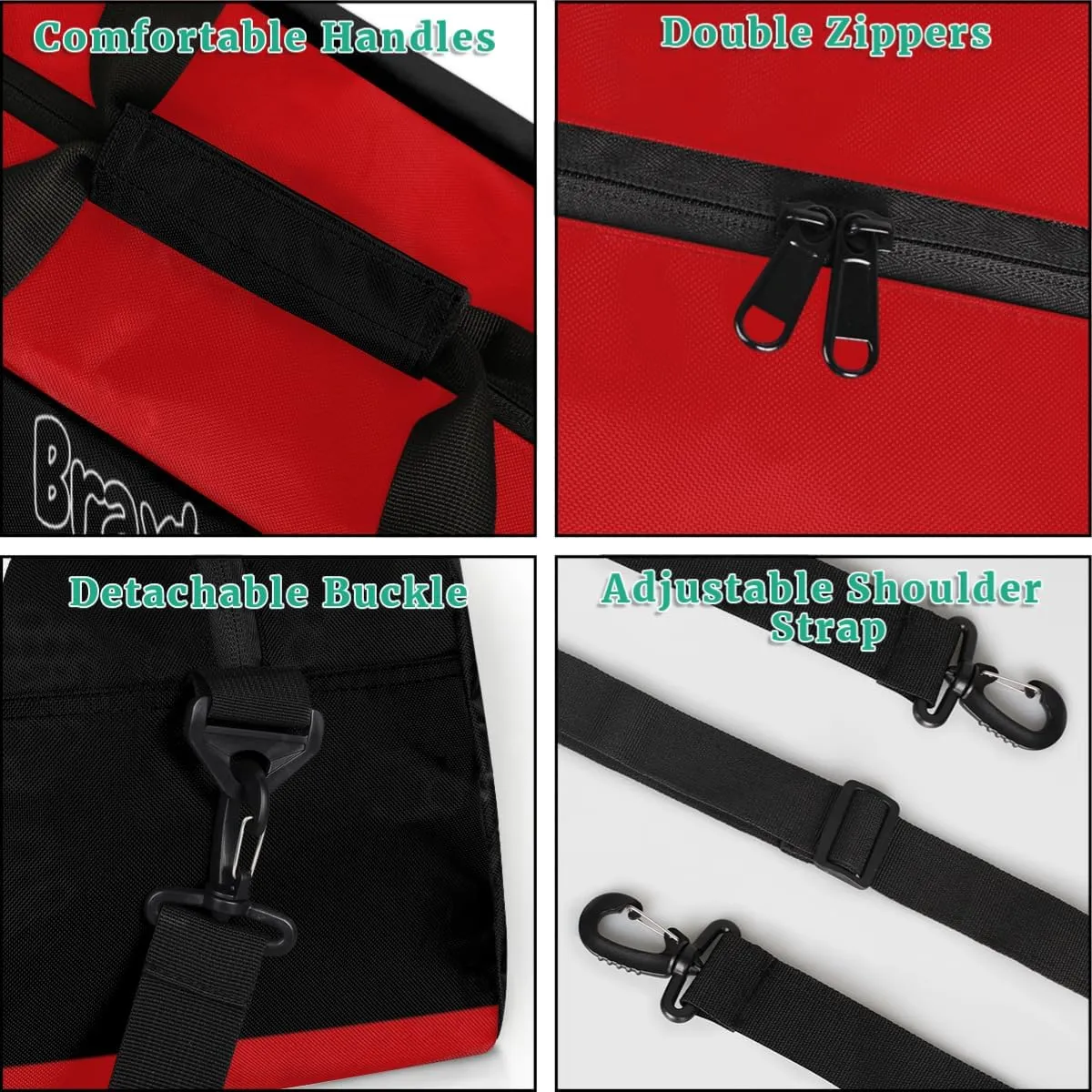 Custom Gym Bag for Kids Boys, Personalized Sports Gym Bag for Teens Men Waterproof Weekender Carry Practice Travel Player Training Bag, Baseball Silhouette