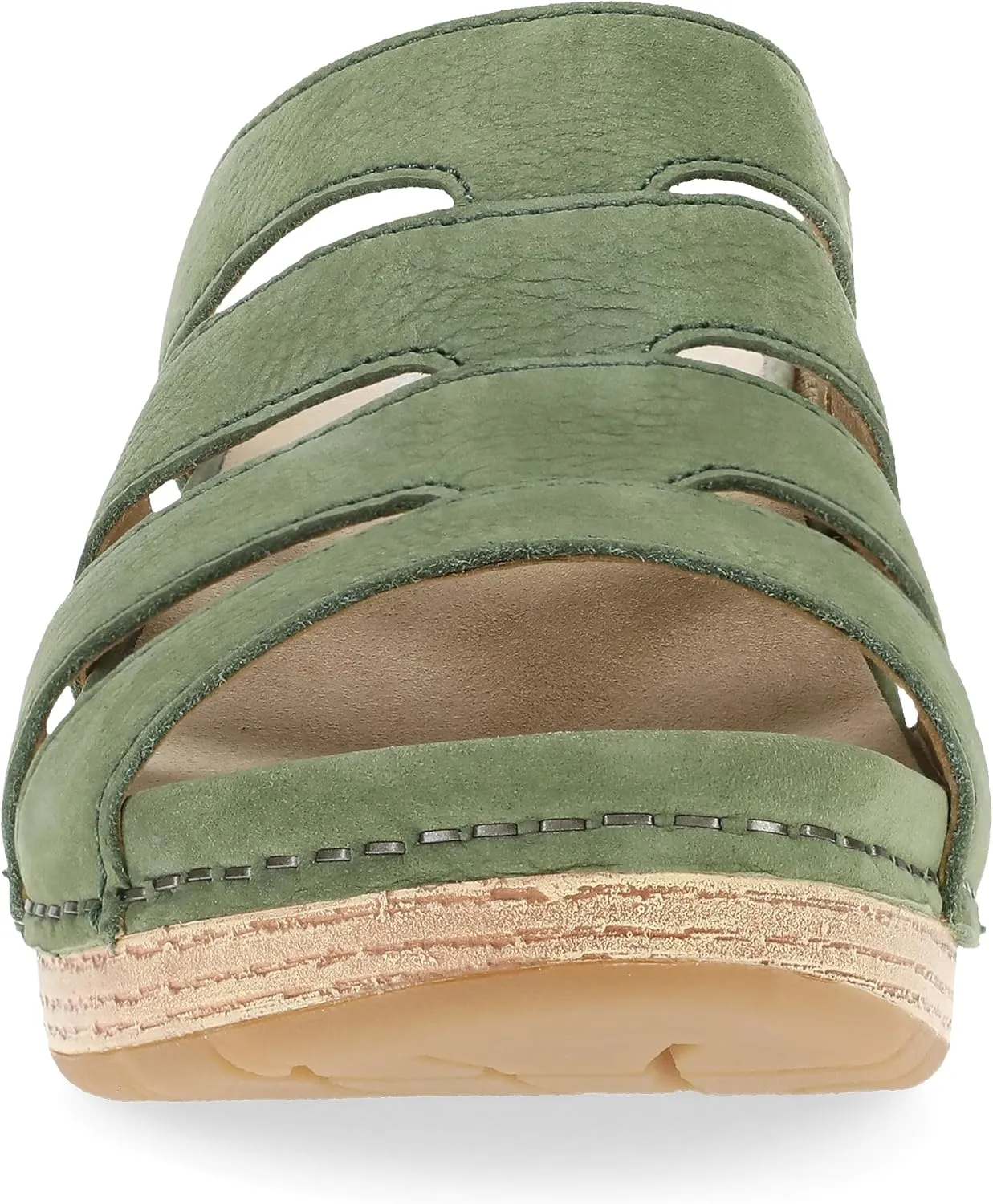 Dansko Lyndi Slide Sandals for Women - Caged-Style Design with Leather Uppers and Lightweight Rubber Outsole