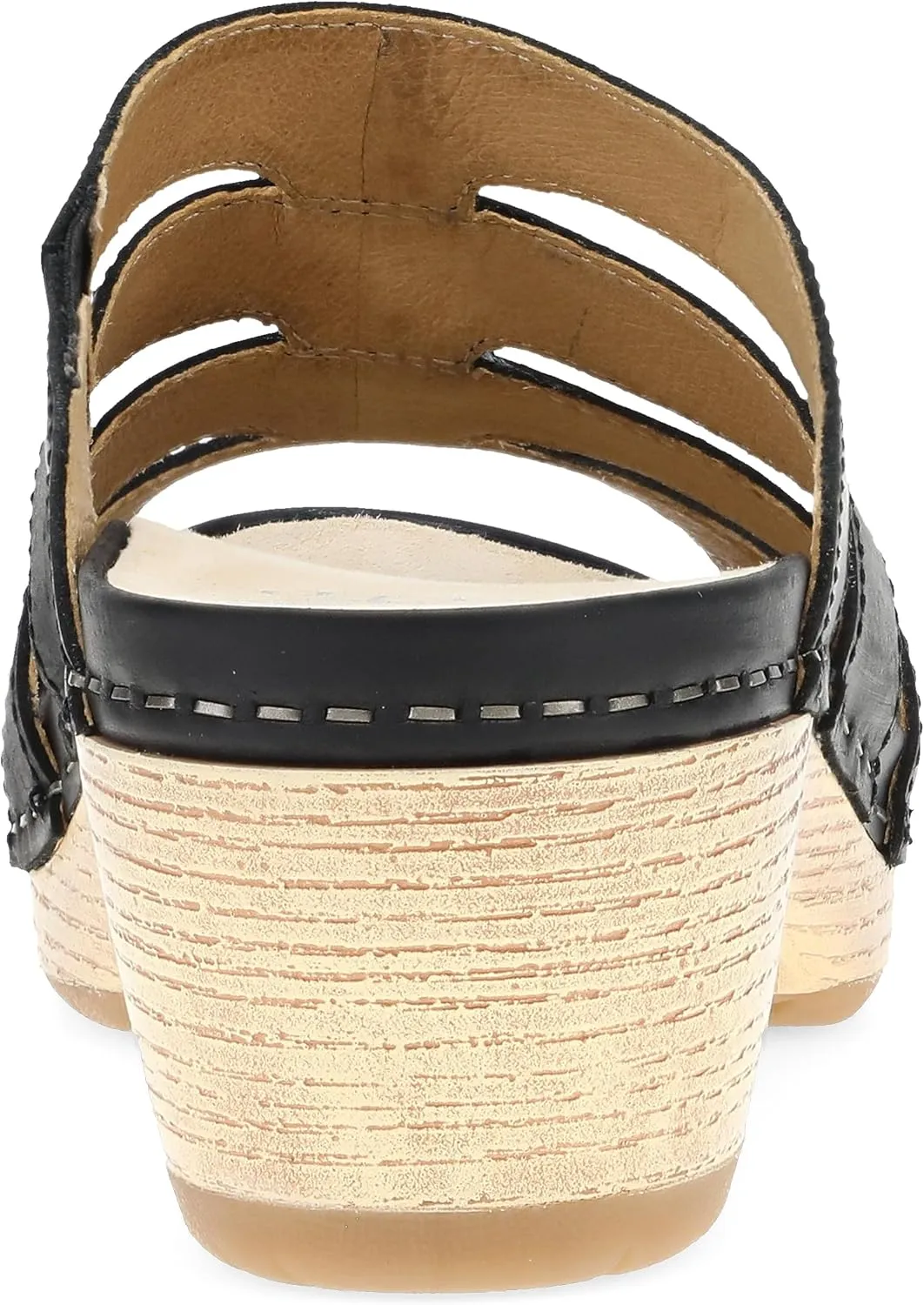 Dansko Lyndi Slide Sandals for Women - Caged-Style Design with Leather Uppers and Lightweight Rubber Outsole