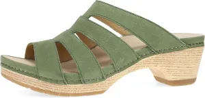 Dansko Lyndi Slide Sandals for Women - Caged-Style Design with Leather Uppers and Lightweight Rubber Outsole