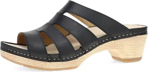 Dansko Lyndi Slide Sandals for Women - Caged-Style Design with Leather Uppers and Lightweight Rubber Outsole