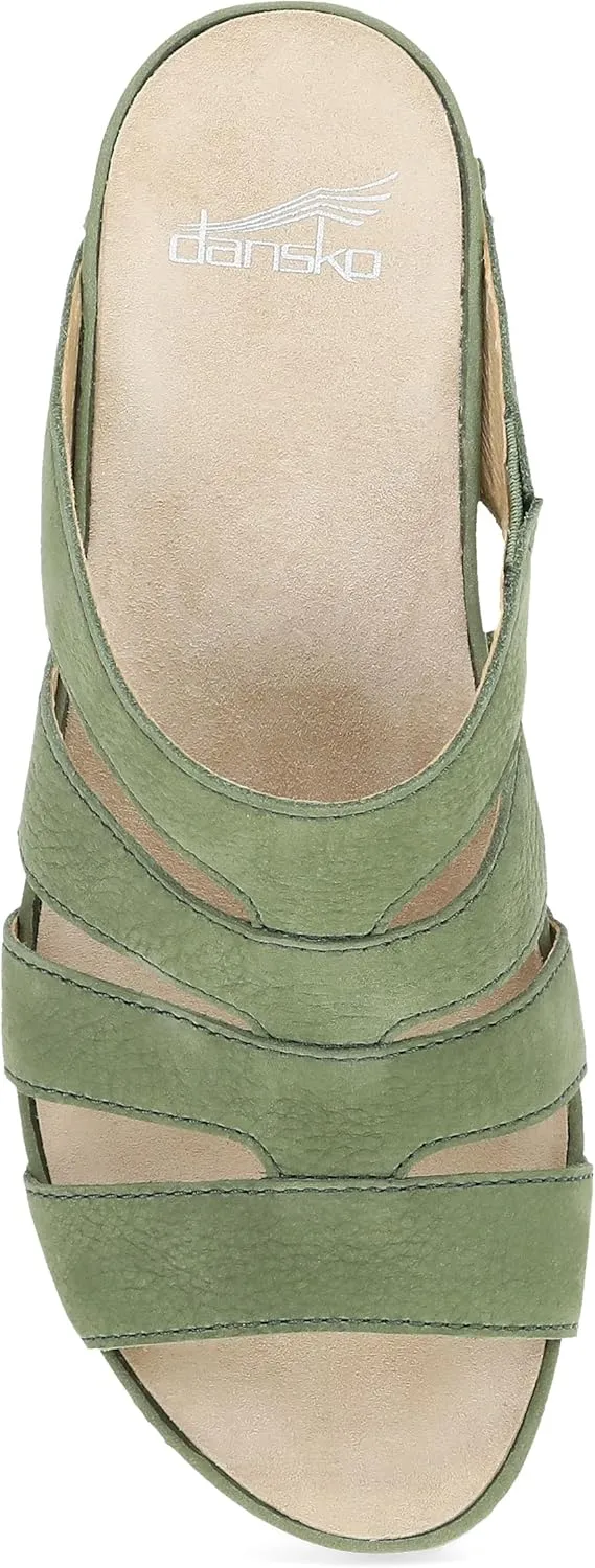 Dansko Lyndi Slide Sandals for Women - Caged-Style Design with Leather Uppers and Lightweight Rubber Outsole