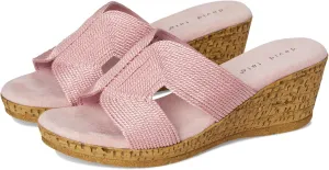 David Tate Womens Vibe Braided Slide Sandals