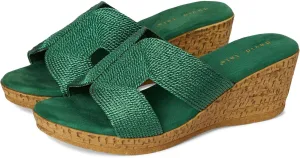 David Tate Womens Vibe Braided Slide Sandals