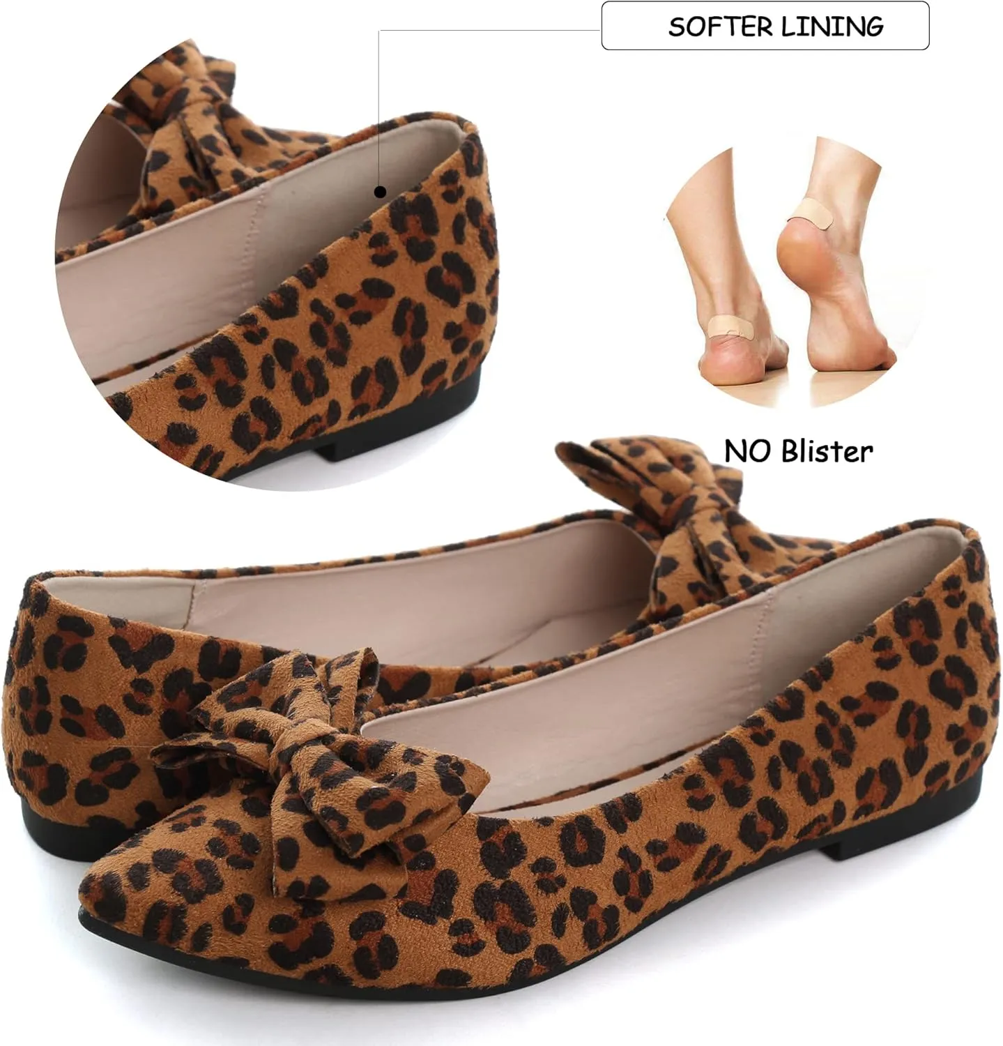 Dear Time Women's Ballet Flats Dress Ballet Shoes Slip on for Office Work Comfortable Shoes