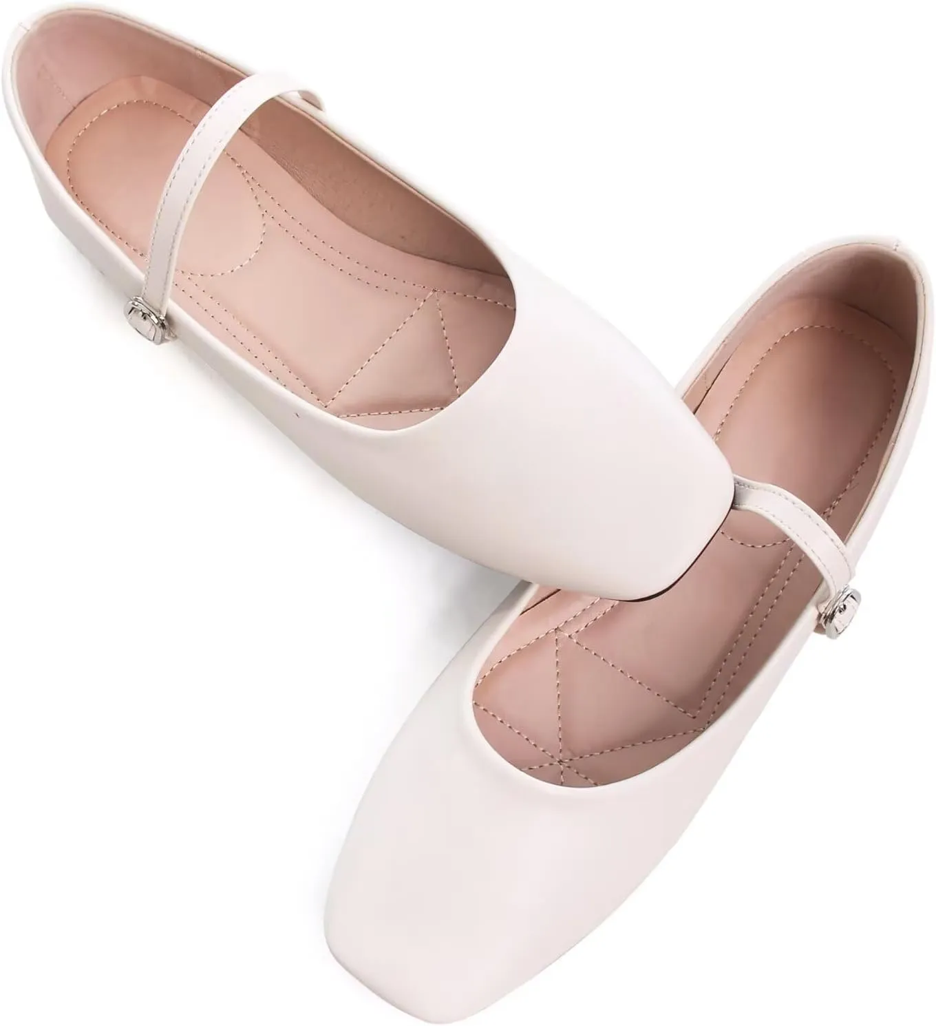 Dear Time Women's Flat Mary Jane Shoes Ankle Strap Round Toe Chinese Style Ballet Flats Casual Walking Shoes