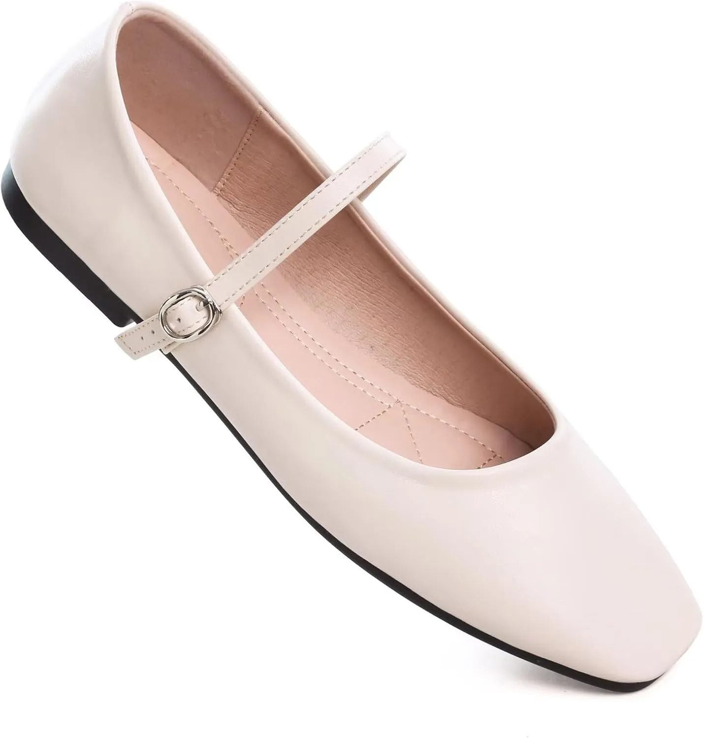 Dear Time Women's Flat Mary Jane Shoes Ankle Strap Round Toe Chinese Style Ballet Flats Casual Walking Shoes