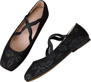 Dear Time Women's Mary Jane Flat Shoes Casual Simple Ballets Comfortable Dressy Office Walking Shoes